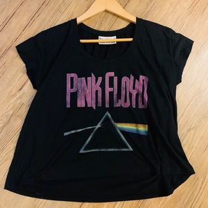 True Vintage Pink Floyd Semi High-Low Crop Tee 🌙 🌚